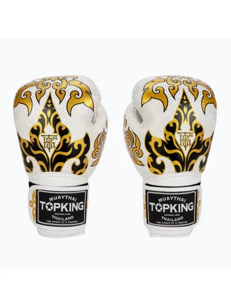 Rękawice bokserskie Top King Boxing Kanok white białe