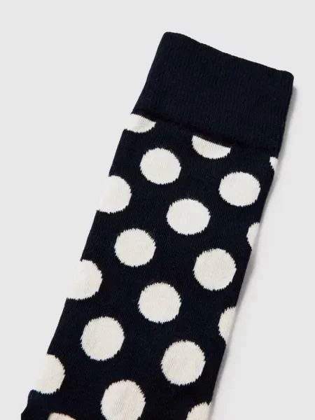 Skarpetki Happy Socks Big Dot Granatowo-biało-czerwone czerwone