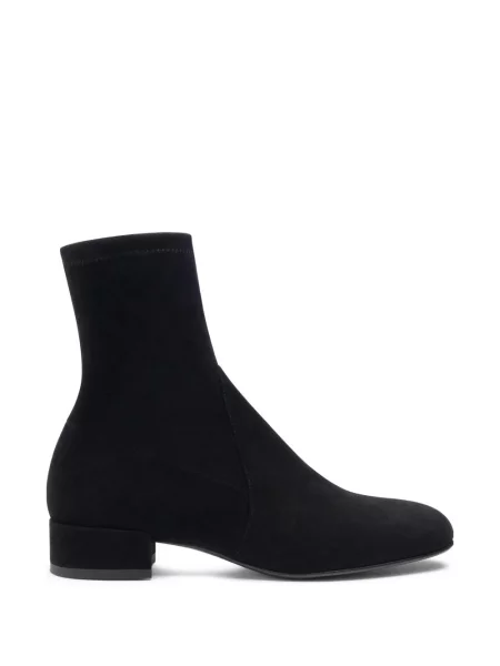 Cizme scurte Stuart Weitzman din piele de căprioară negru