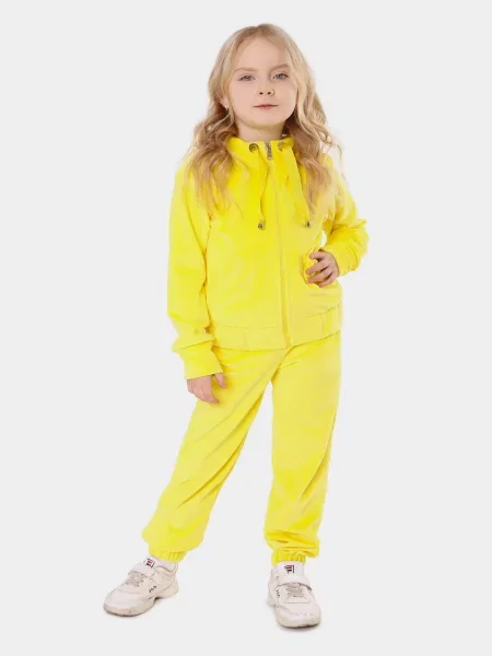 Велюровий Дитячий Спортивний костюм Timbo жовтий