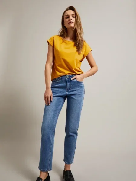 Jeansy Marisse niebieskie