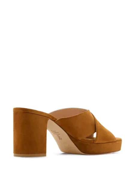 Sandale Stuart Weitzman cu platformă cu bretele maro