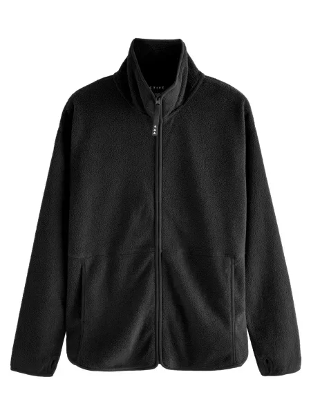 Next Jachetă fleece negru