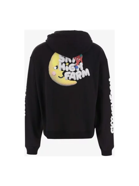 Bluza z kapturem Sky High Farm z kapturem czarna