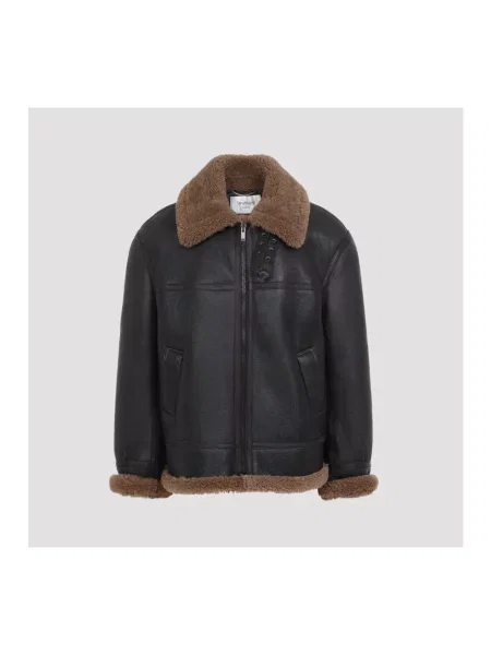 Kurtka skórzana Saint Laurent czarna