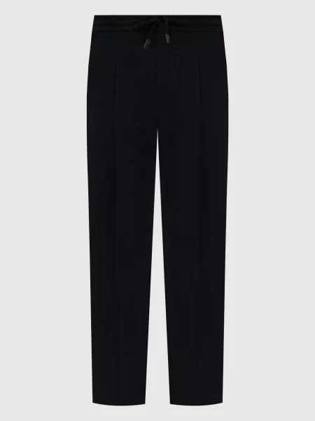 Штани з вовни Incotex чорні