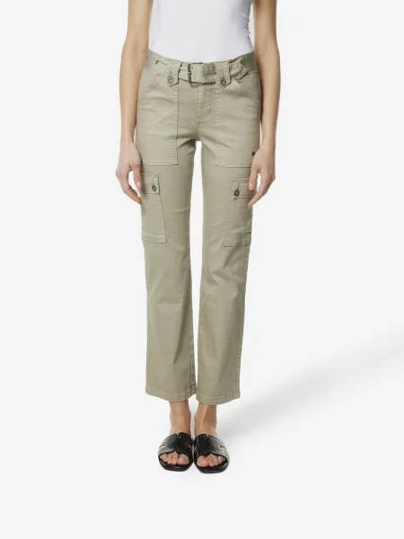 KOROSHI Pantaloni eleganți kaki