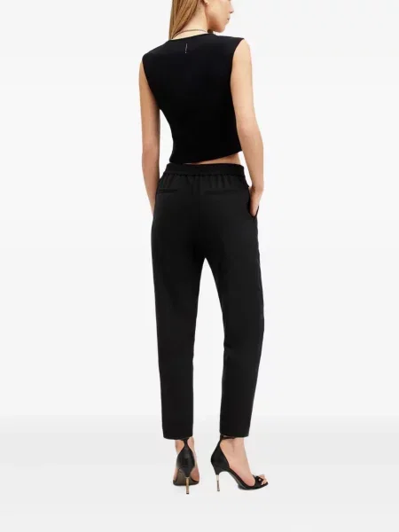 Pantaloni Allsaints plisate negru