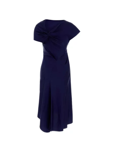 Rochie Victoria Beckham asimetrică albastru
