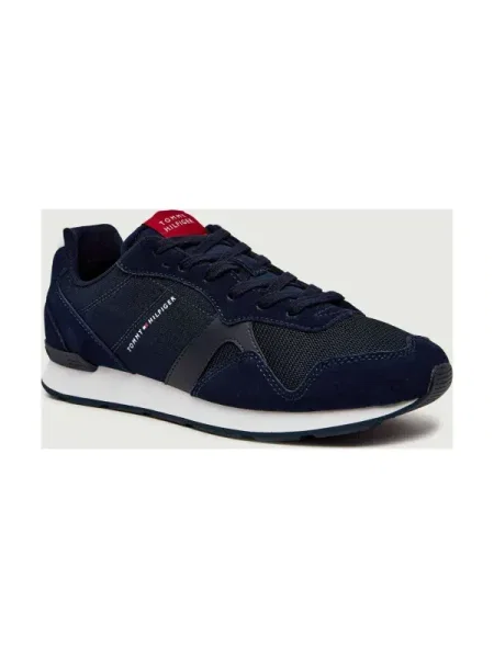 Sneakerși Tommy Hilfiger din piele albastru
