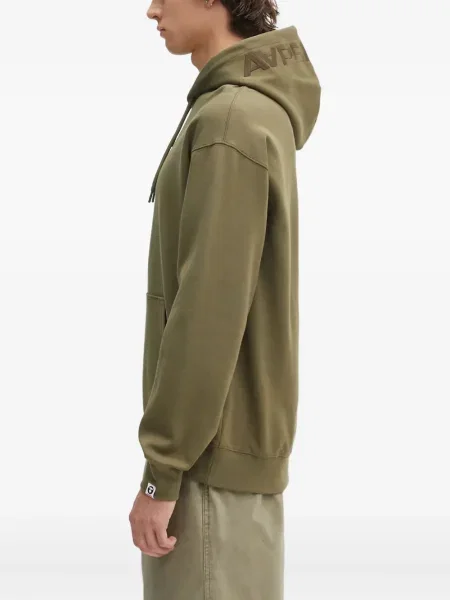 Суичър с качулка Aape By *a Bathing Ape® бродиран зелено