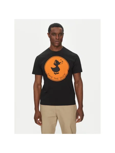 Save The Duck T-shirt Regular Fit crna