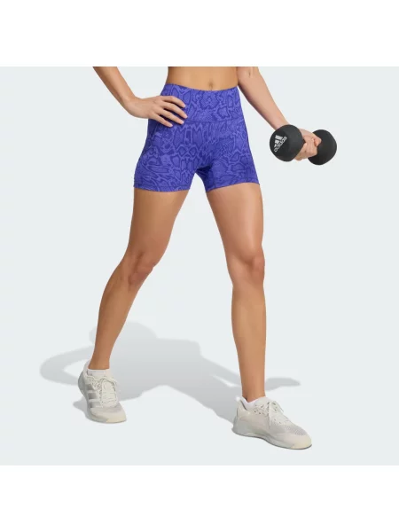 Krótkie legginsy Optimé Snake fioletowe