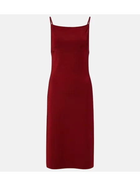 Rochie midi Ferragamo tricotate roșu