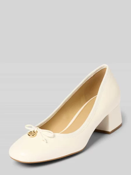 Czółenka z naturalnej skóry model PIPER' Michael Michael Kors biała