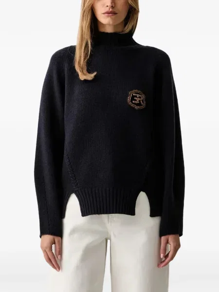 Pulover Ermanno Scervino cu autograf albastru
