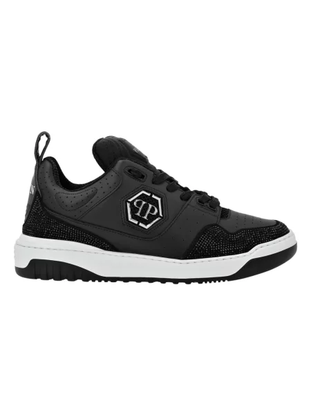 Sneakersy Philipp Plein skórzane czarne