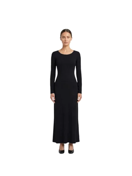 Sukienka maxi Dondup czarna
