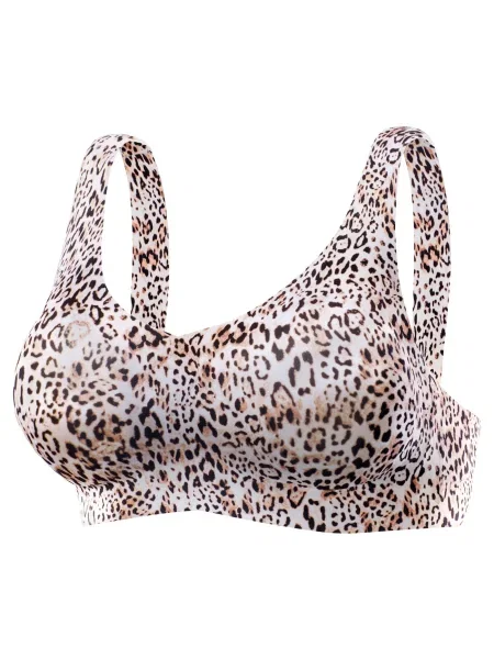 NUANCE Sutien bej / maro alb