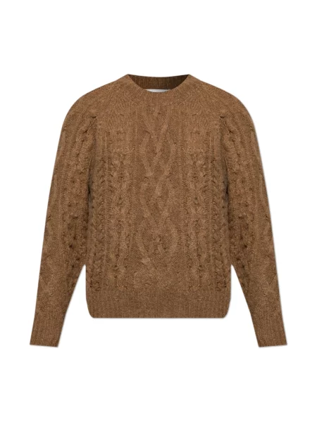 Sweter Marant Etoile wełniany brązowy