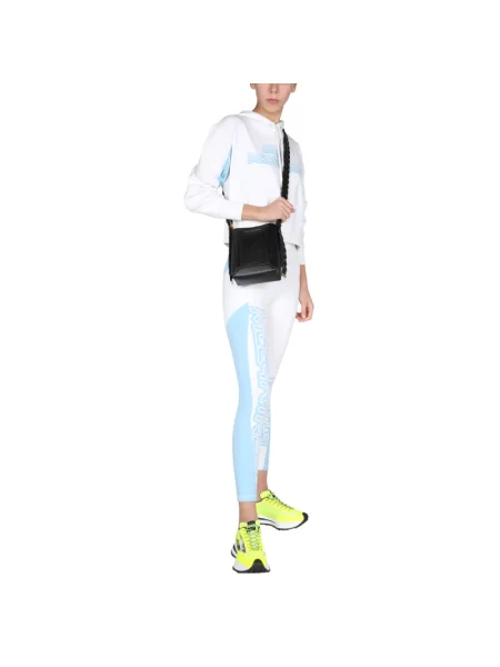 Bluza z kapturem Stella Mccartney z kapturem z nadrukiem z dżerseju biała