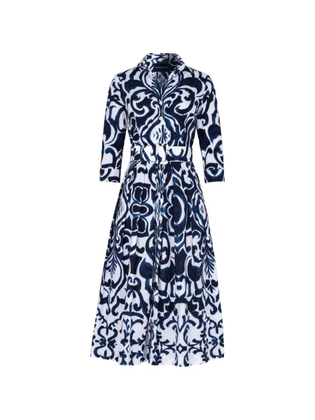 Rochie midi Samantha Sung cu imagine albastru