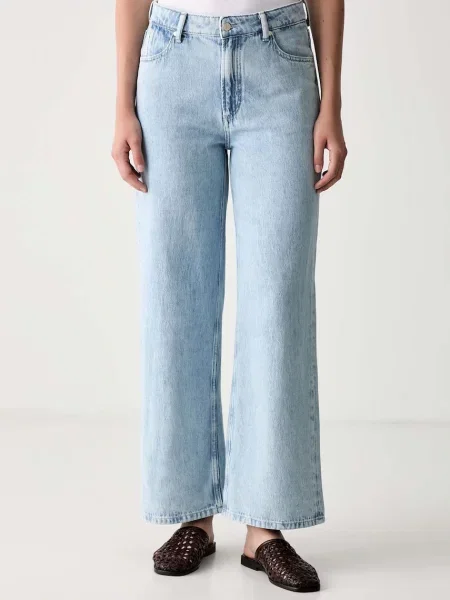 Marc O'Polo blugi wide leg pentru femei albastru