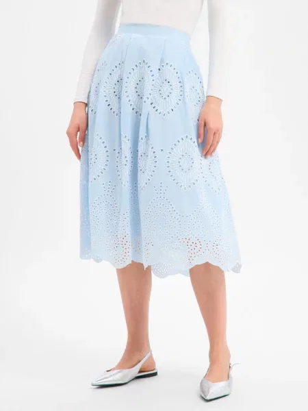 More & More spódnica midi Kobiety 34 niebieski