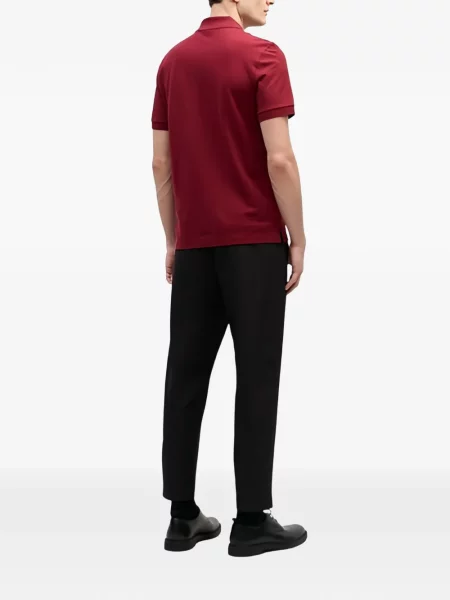 Tricou polo Boss scurt roșu