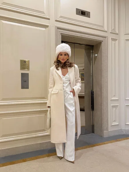 Пальто Milirud молочний