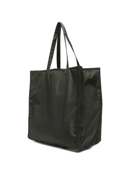 Geantă shopper Aspesi cu imagine verde