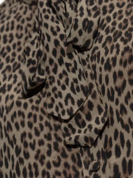 Bluză Zadig&voltaire cu imagine cu model leopard maro