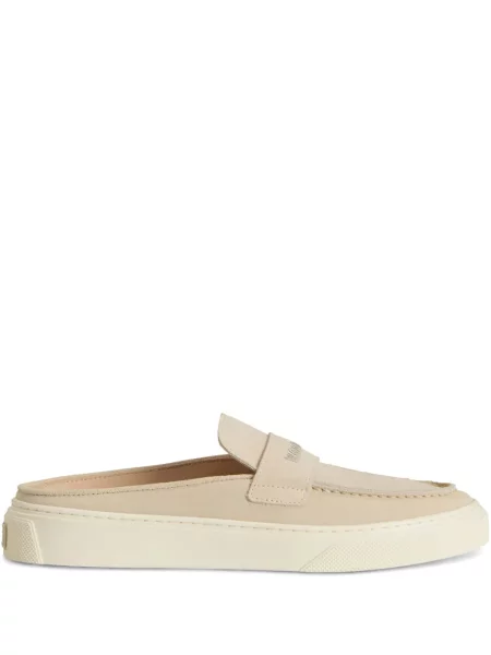 Papuci tip mules Woolrich din piele de căprioară