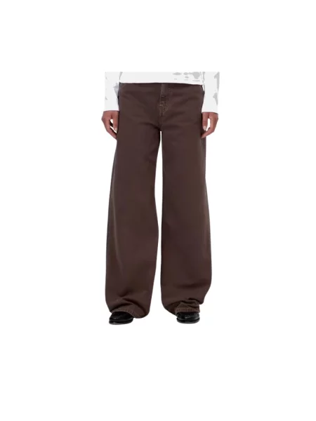 Jeansy Carhartt Wip brązowe