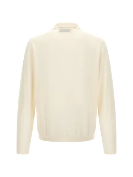 Tricou polo Larmeri Studio cu decolteu în V