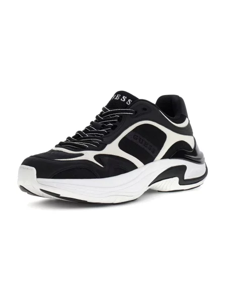 GUESS Nízke tenisky SQUAN / biela čierna