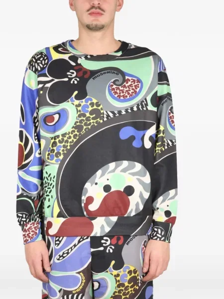 Hanorac Moschino cu imagine negru