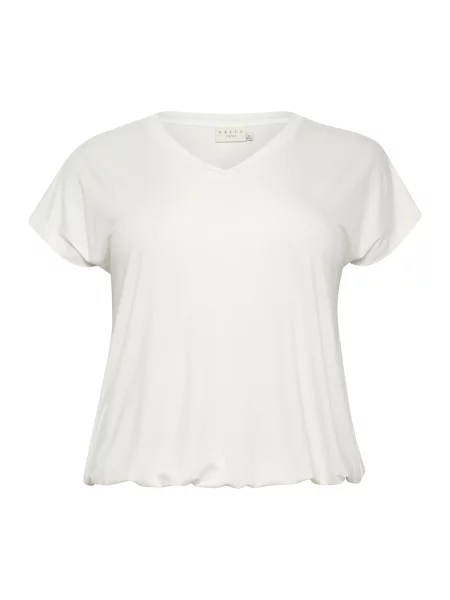 KAFFE CURVE Tricou Jena natural alb