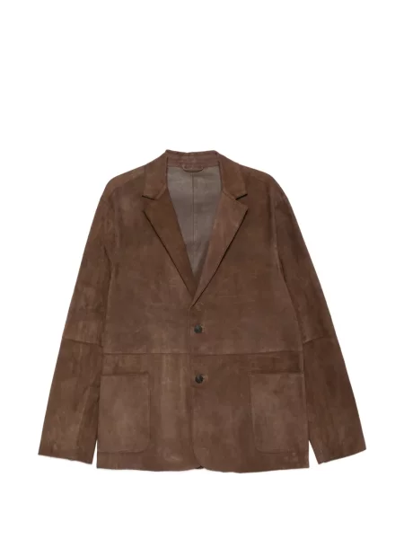 Kožené kožené sako Leather Authority hnědé