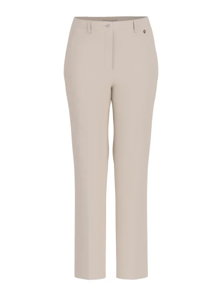 GUESS Pantaloni cu dungă NEW ZOE maro deschis bej