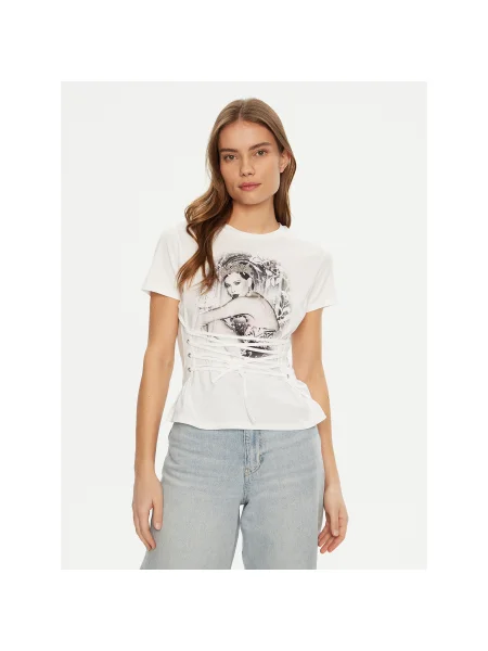 Guess Póló Regular Fit fehér