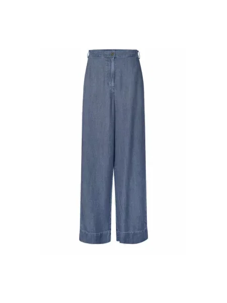 Szerokie jeansy Masai niebieskie