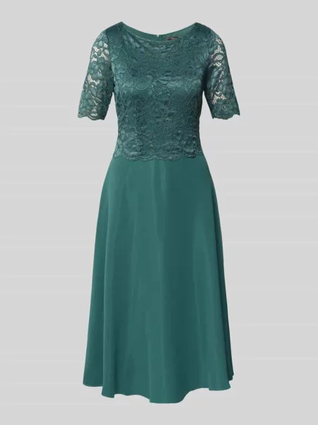 Sukienka koktajlowa o długości do kolan z koronką Vera Mont