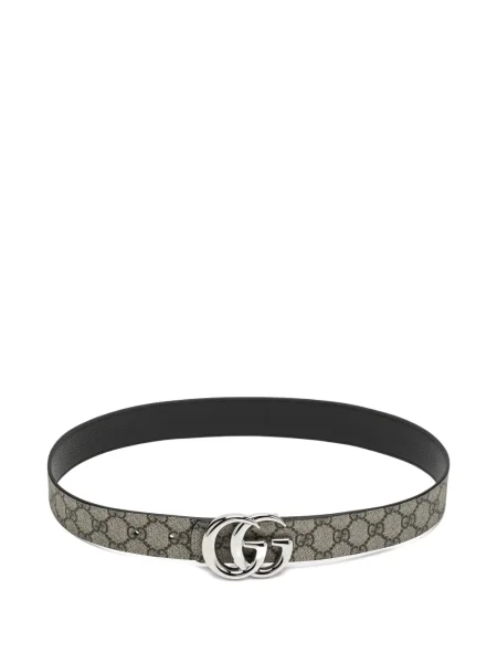 Δερμάτινος ζωσμένος αναστρεπτός ζώνη Gucci