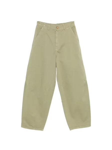 Szerokie jeansy Alysi zielone