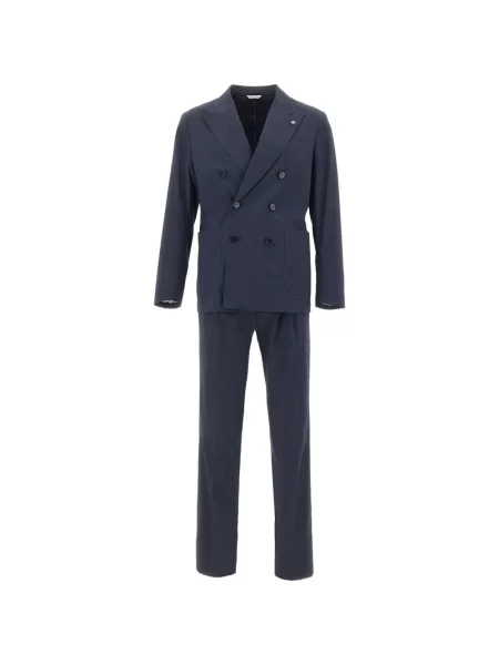 Costum Manuel Ritz cu două rânduri de nasturi albastru
