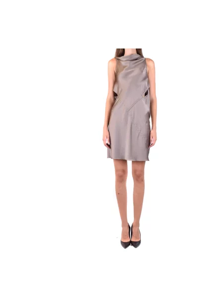 Sukienka mini Rick Owens casual beżowa