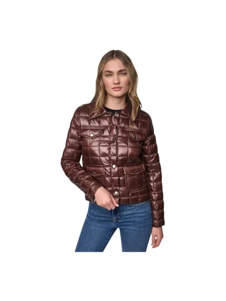 Kurtka Dkny pikowana brązowa
