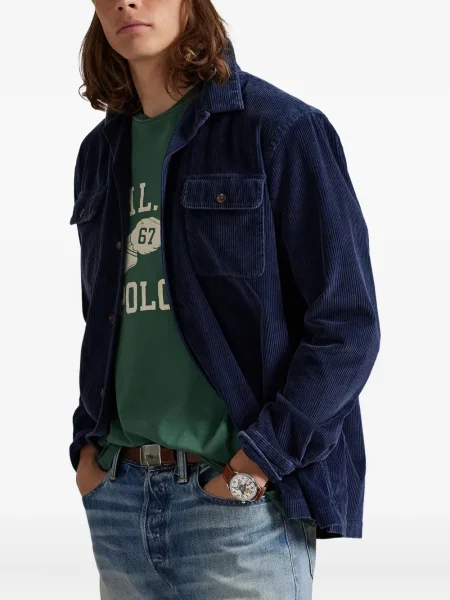 Μικρός κασκέτο Polo Ralph Lauren με χαμηλή μέση υφαίνω διαγωνίως πράσινο