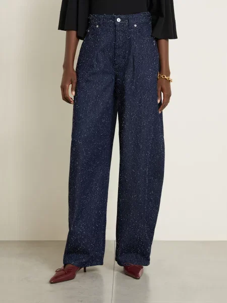 Jacquemus Dżinsy Typu Barrel Le De-Nîmes Ovalo blau